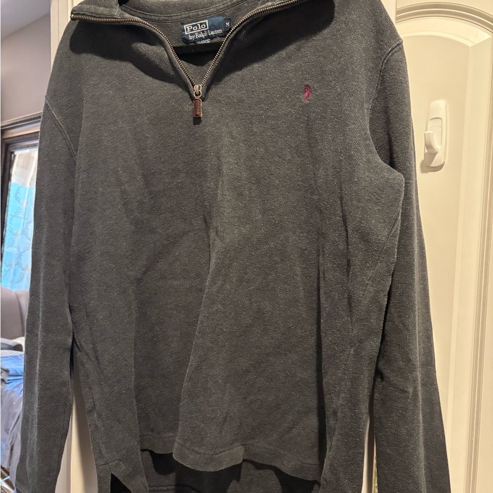 Polo by Ralph Lauren Gray Zip Up Sweater